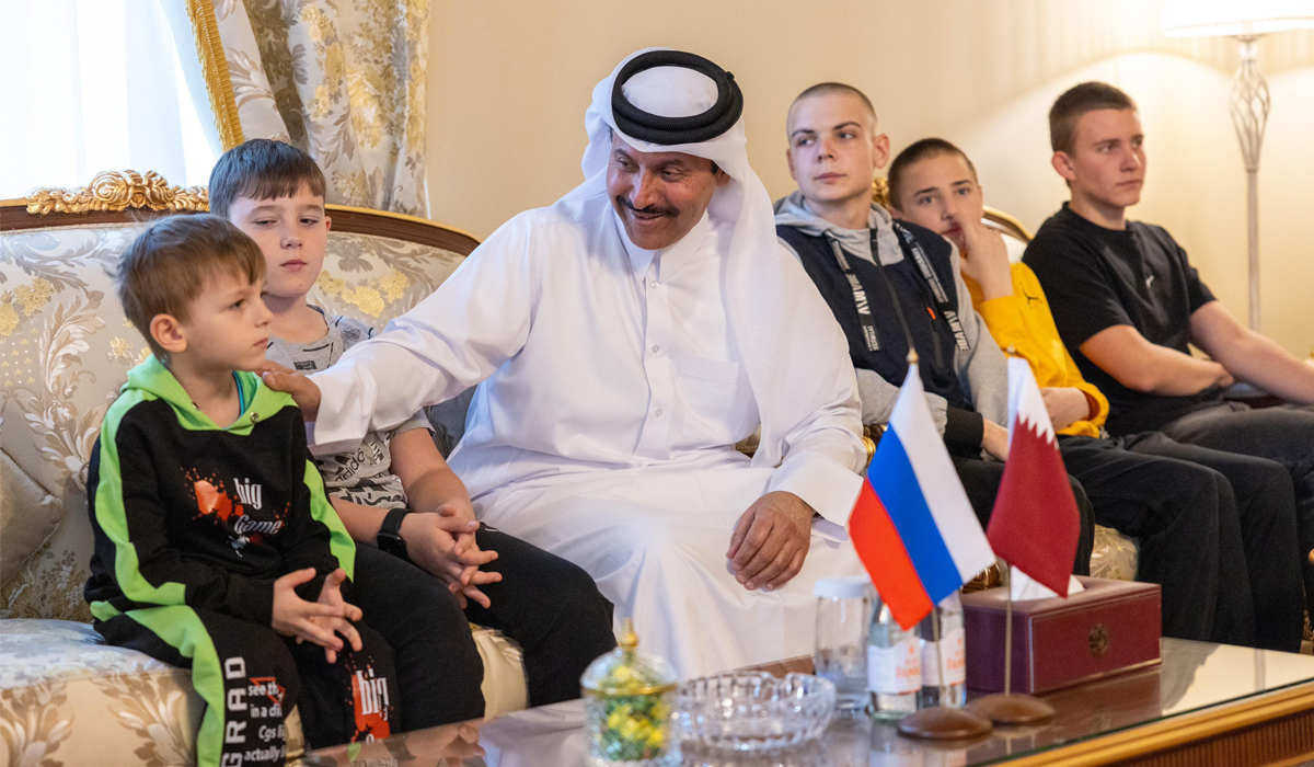 Qatar Announces Success of Reuniting Group of Ukrainian Children with Their Families in Ukraine